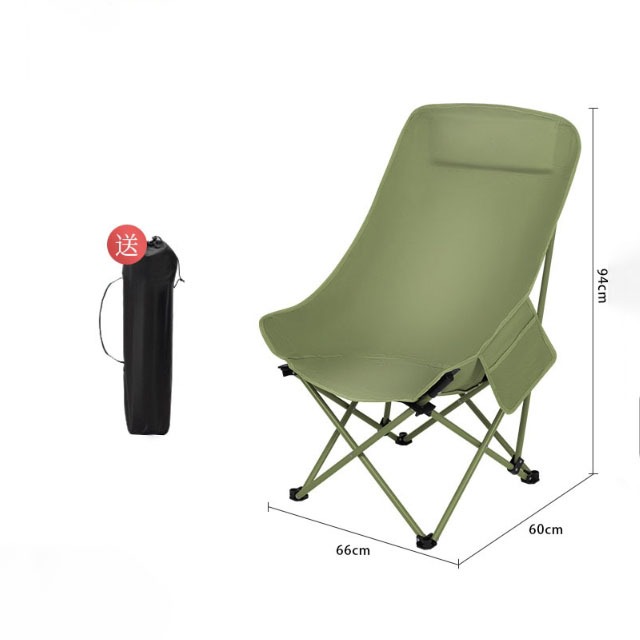 เก้าอี้ตั้งแคมป์ ทรงหลังเต่าทรงสูง ขนาดใหญ่ นั่งสบาย เก้าอี้พับกลางแจ้ง เก้าอี้สนาม เก้าอี้ตลาดกลางคืน พร้อมถุงเก็บเพื่อป้องกันการชน