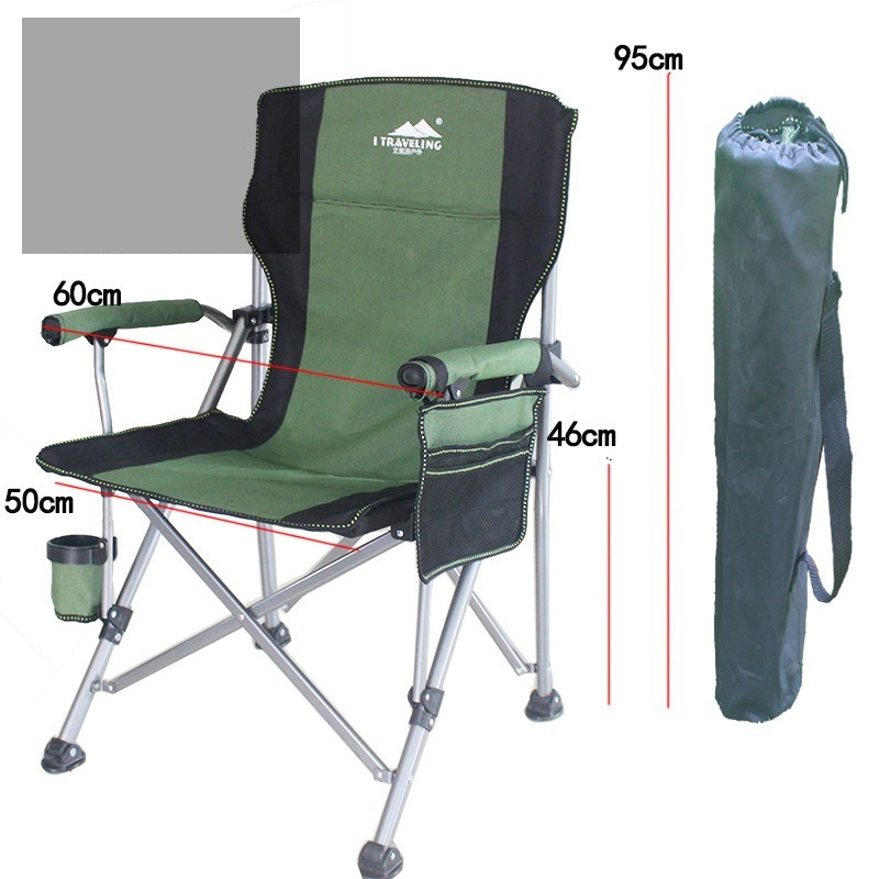เก้าอี้ตั้งแคมป์ ขนาดใหญ่ นั่งสบาย เก้าอี้พับกลางแจ้ง เก้าอี้สนาม เก้าอี้ตลาดกลางคืน พร้อมถุงเก็บเพื่อป้องกันการชน
