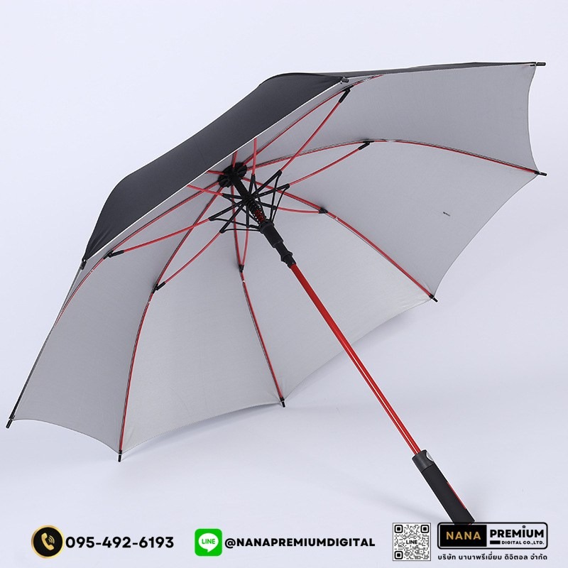 รับผลิตร่มกอล์ฟ ด้ามจับแข็งแรง ร่มคันใหญ่ รับสกรีนร่ม รับผลิตร่ม ขายส่งร่ม ร่มแจก ร่มครีม ร่มสร้างแบรนด์ ร่มเครื่องสำอางค์