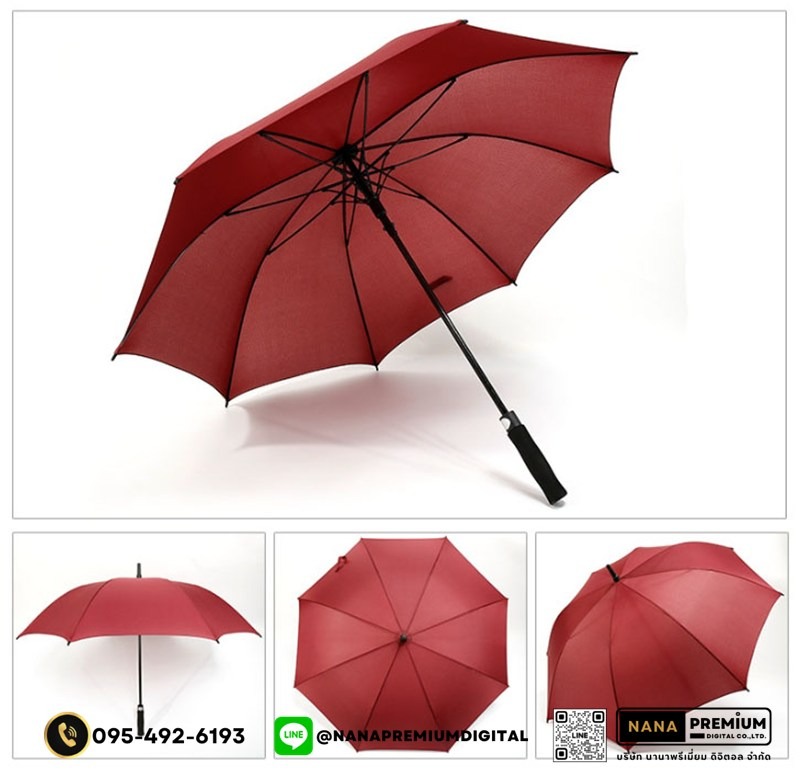 รับผลิตร่มกอล์ฟ ด้ามจับแข็งแรง ร่มคันใหญ่ รับสกรีนร่ม รับผลิตร่ม ขายส่งร่ม ร่มแจก ร่มครีม ร่มสร้างแบรนด์ ร่มเครื่องสำอางค์