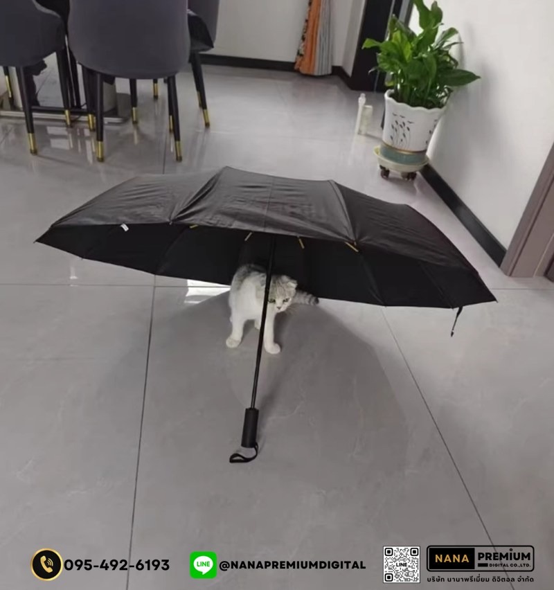 รับผลิตร่มพับ2ตอน ด้ามจับแข็งแรง ร่มคันใหญ่ รับสกรีนร่ม รับผลิตร่ม ขายส่งร่ม ร่มแจก ร่มครีม ร่มสร้างแบรนด์ ร่มเครื่องสำอางค์