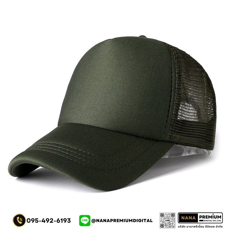 รับสกรีนหมวก หมวกตาข่าย หมวกแก๊ป GAP รับผลิตหมวก รับปักหมวก รับสกรีนหมวก