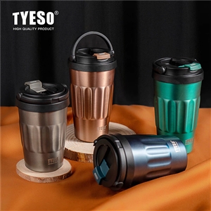 TYESO แก้วสุญญากาศ ของแท้ แก้วกาแฟ 304 ขนาด 400500 ml แก้วเก็บอุณหภูมิ แก้วเก็บความเย็น