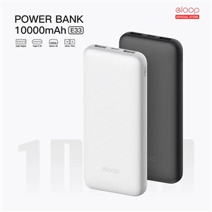 รับสกรีน powerbank  10000mAh แบตสำรอง Orsen by EloopPower Bank Eloop E33 แบตสำรอง(ไม่มีสายในตัว)