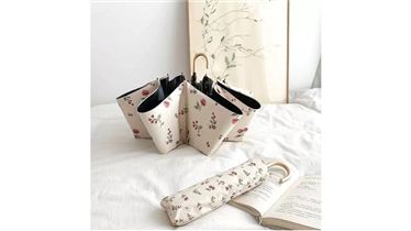 ร่มพับลายเชอร์รี่ดีไซน์มินิมอล ที่พกพาสะดวกและมีสไตล์